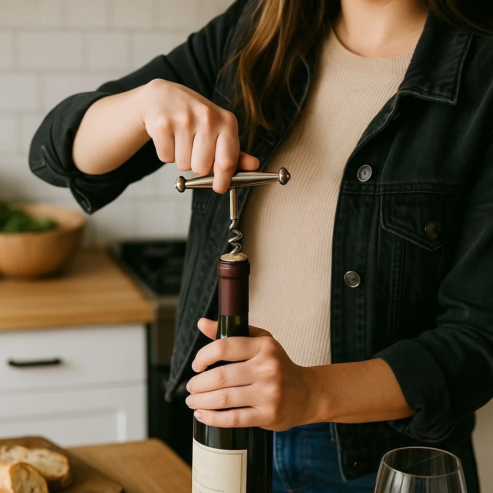 NAUTICA Silver plate corkscrew old fashioned​